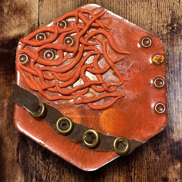 Hand Crafted Karlach Inspired Resin Dice Tray for DND - Picture 2 of 6